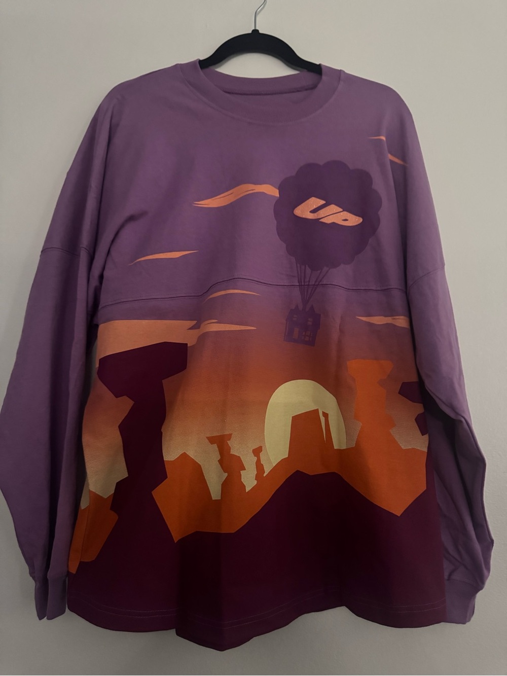 Disney UP Graphic Long Sleeve Tee - Purple, Orange, Yellow